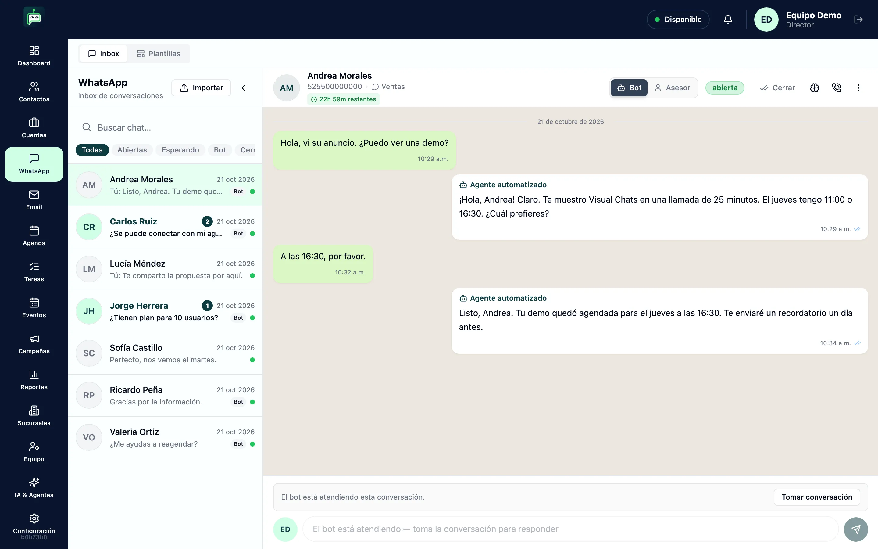 Un inbox compartido para todo tu equipo